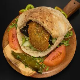Falafel with Hummus Sandwich